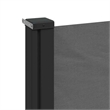 vidaXL Retractable Side Awning with PU Coating in Anthracite