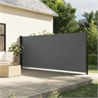 vidaXL Retractable Side Awning with PU Coating in Anthracite