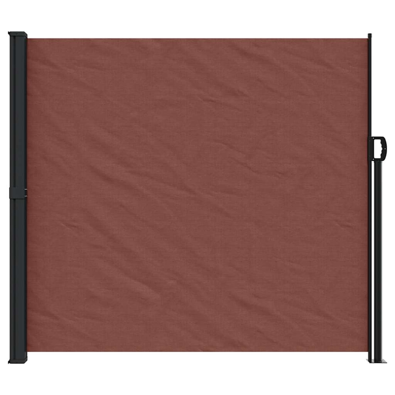 vidaXL Retractable Side Awning in Brown