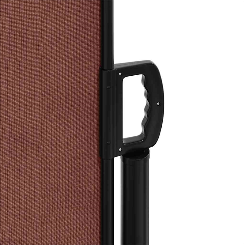 vidaXL Retractable Side Awning in Brown