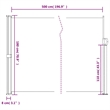 vidaXL Retractable Side Awning in Brown