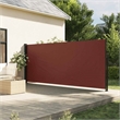vidaXL Retractable Side Awning in Brown