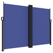 vidaXL Retractable Side Awning with PU Coating in Blue