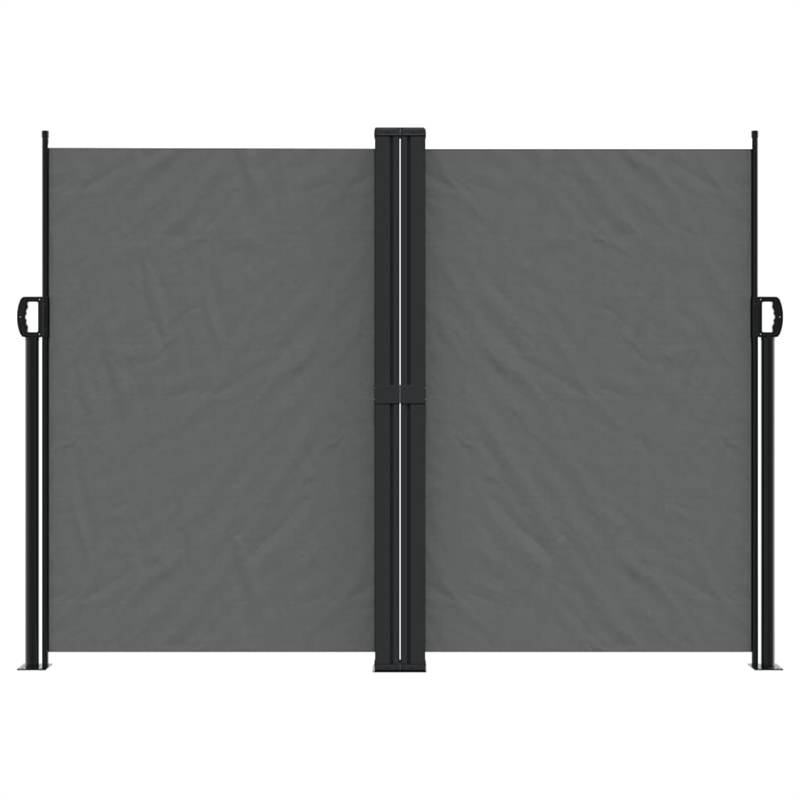 vidaXL Retractable Side Awning with PU Coating in Anthracite