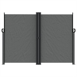 vidaXL Retractable Side Awning with PU Coating in Anthracite