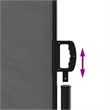 vidaXL Retractable Side Awning with PU Coating in Anthracite