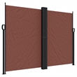vidaXL Retractable Side Awning in Brown
