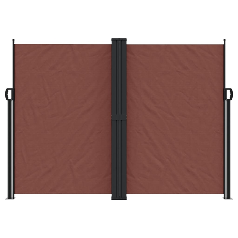 vidaXL Retractable Side Awning in Brown