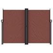 vidaXL Retractable Side Awning in Brown