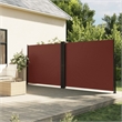vidaXL Retractable Side Awning in Brown