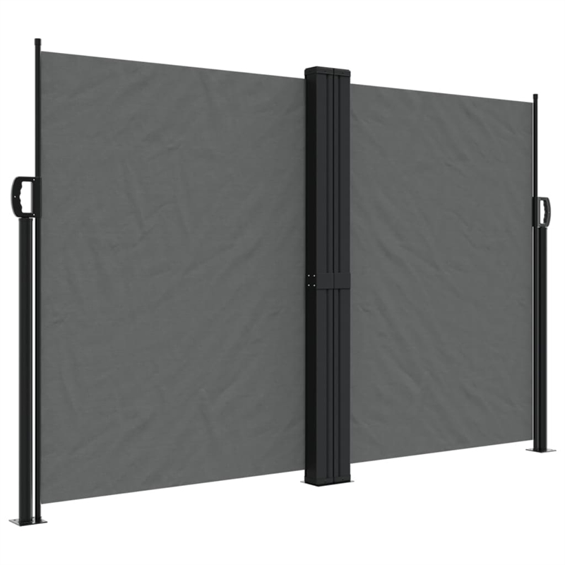 vidaXL Retractable Side Awning in Anthracite
