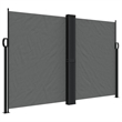vidaXL Retractable Side Awning in Anthracite