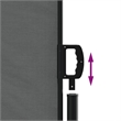 vidaXL Retractable Side Awning in Anthracite