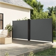 vidaXL Retractable Side Awning in Anthracite