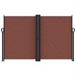vidaXL Retractable Side Awning in Brown