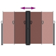 vidaXL Retractable Side Awning in Brown