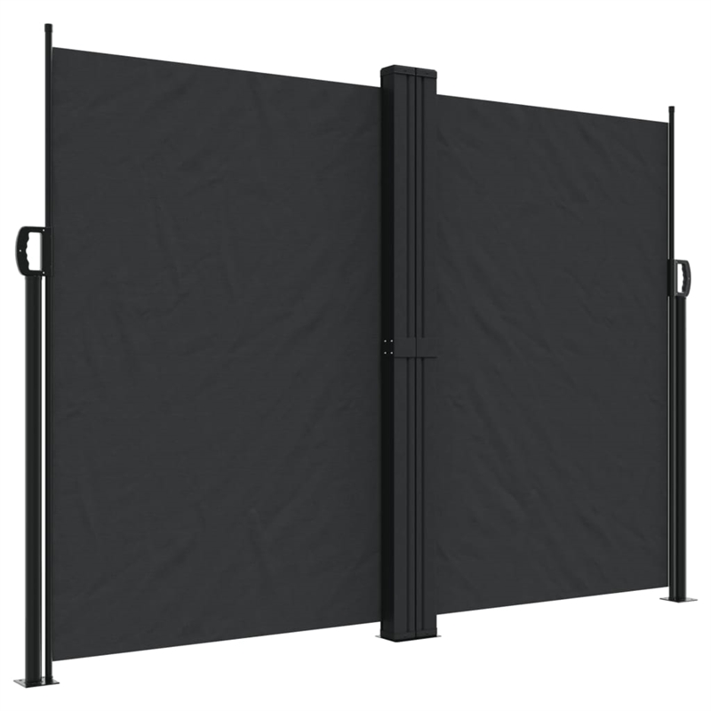 vidaXL Retractable Side Awning in Black