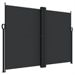 vidaXL Retractable Side Awning in Black