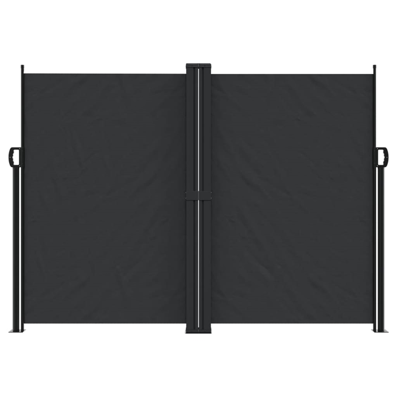vidaXL Retractable Side Awning in Black