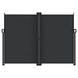 vidaXL Retractable Side Awning in Black