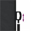 vidaXL Retractable Side Awning in Black