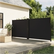 vidaXL Retractable Side Awning in Black