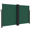 vidaXL Retractable Side Awning in Dark Green