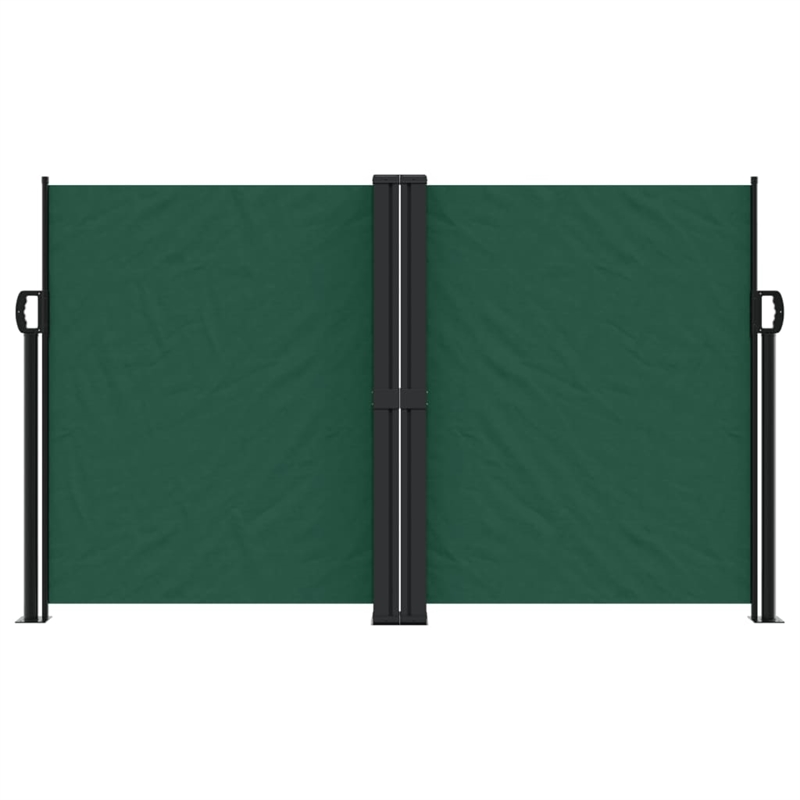 vidaXL Retractable Side Awning in Dark Green