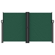 vidaXL Retractable Side Awning in Dark Green