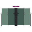 vidaXL Retractable Side Awning in Dark Green