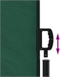 vidaXL Retractable Side Awning in Dark Green