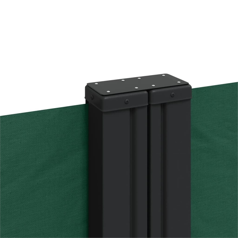 vidaXL Retractable Side Awning in Dark Green