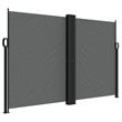 vidaXL Retractable Side Awning with PU Coating in Anthracite
