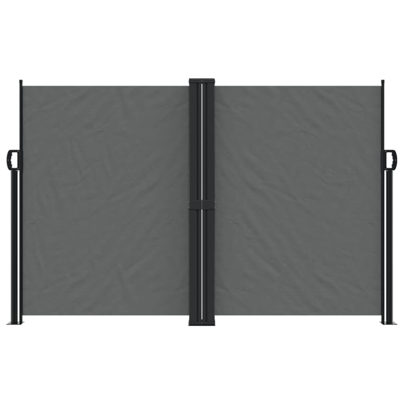vidaXL Retractable Side Awning with PU Coating in Anthracite