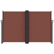 vidaXL Retractable Side Awning with PU Coating in Brown
