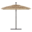 vidaXL Large Foldable Garden Parasol in Brown