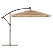 vidaXL Large Foldable Garden Parasol in Brown