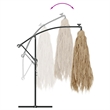 vidaXL Large Foldable Garden Parasol in Brown