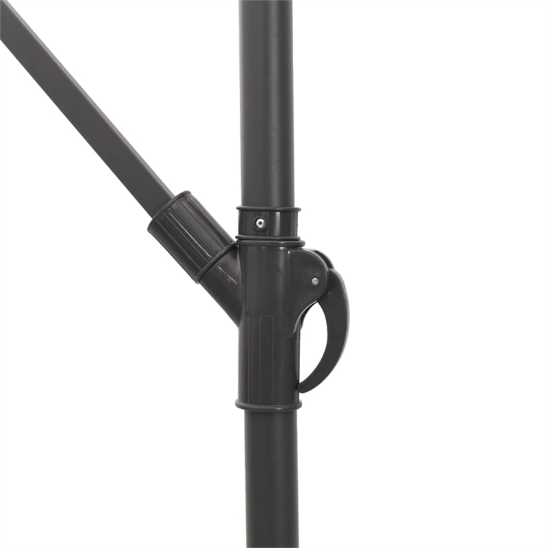vidaXL Large Foldable Garden Parasol in Brown