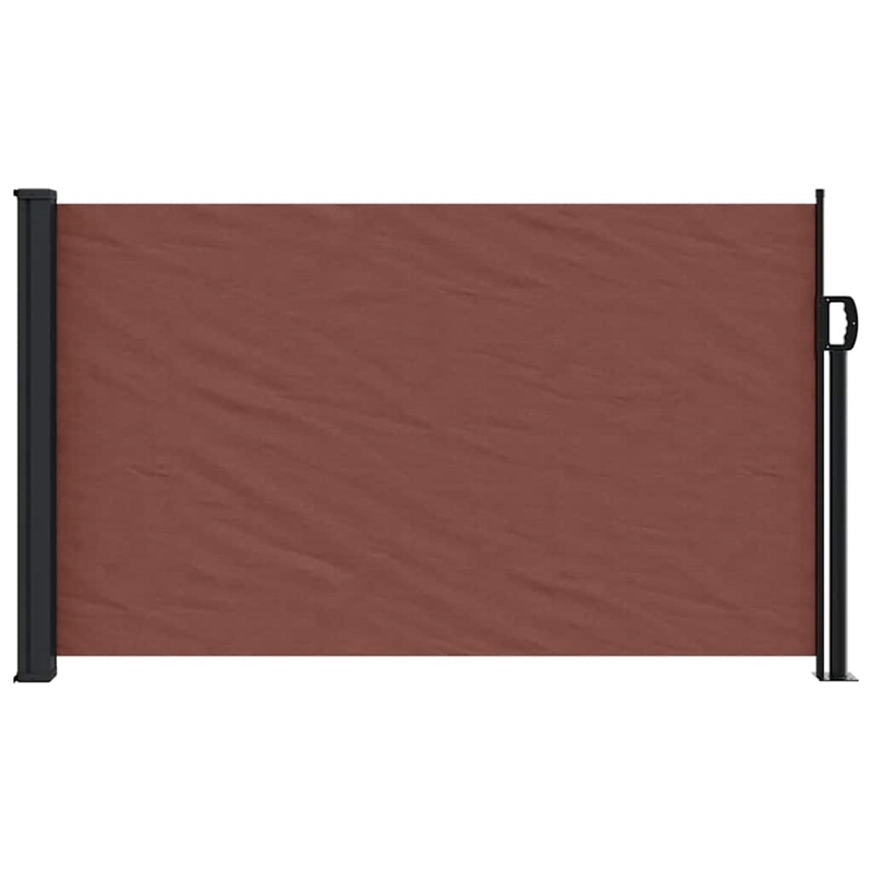 vidaXL Retractable Side Awning in Brown