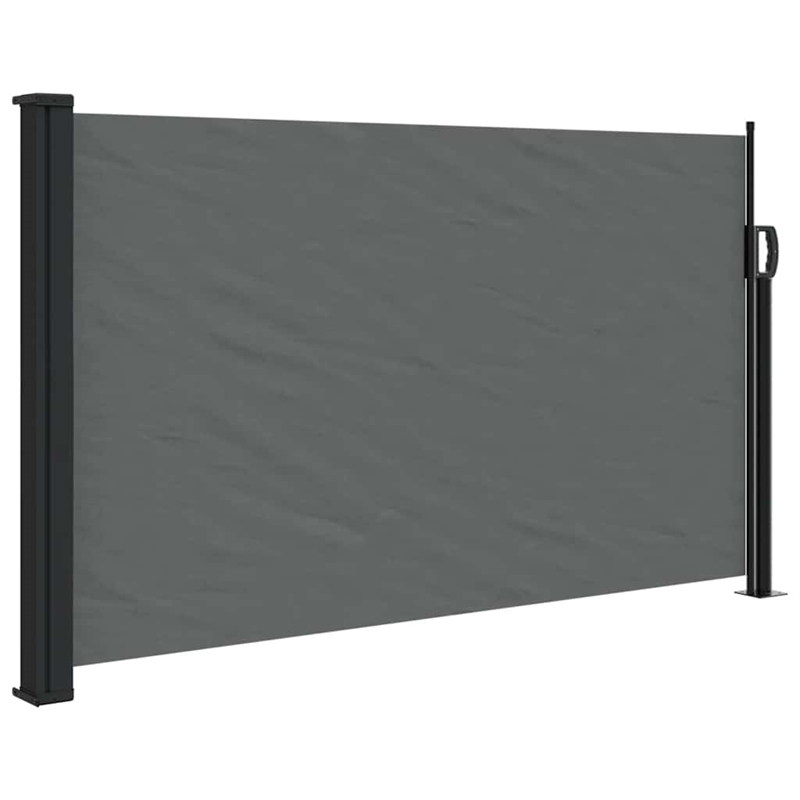vidaXL Retractable Side Awning with PU Coating in Anthracite