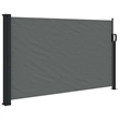 vidaXL Retractable Side Awning with PU Coating in Anthracite