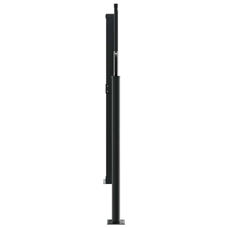 vidaXL Retractable Side Awning with PU Coating in Black