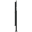 vidaXL Retractable Side Awning with PU Coating in Black