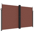 vidaXL Retractable Side Awning in Brown
