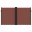 vidaXL Retractable Side Awning in Brown