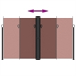 vidaXL Retractable Side Awning in Brown