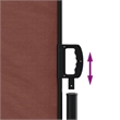 vidaXL Retractable Side Awning in Brown