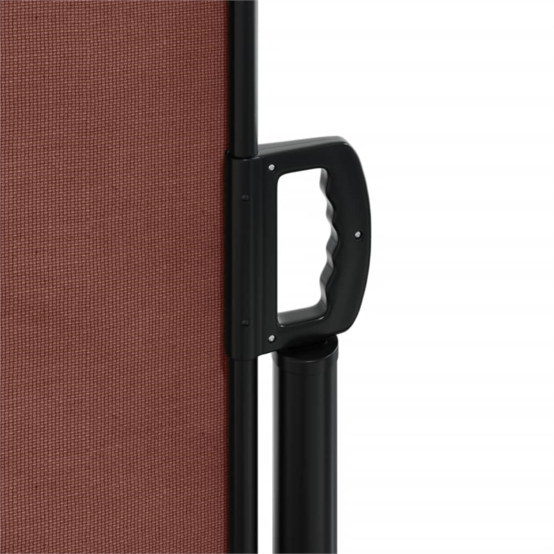 vidaXL Retractable Side Awning in Brown