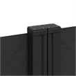 vidaXL Retractable Side Awning with PU Coating in Black